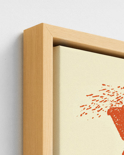 Market Day - Wood Framed Canvas Detail