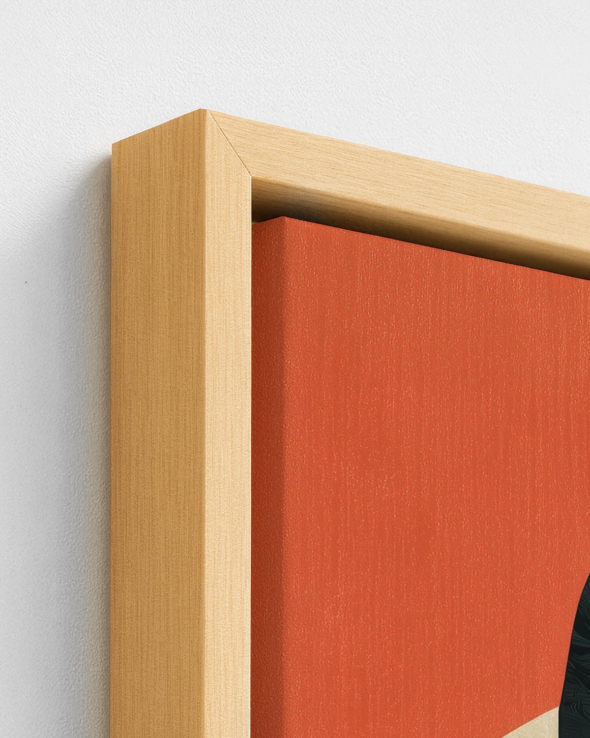 Serving - Wood Framed Canvas Detail