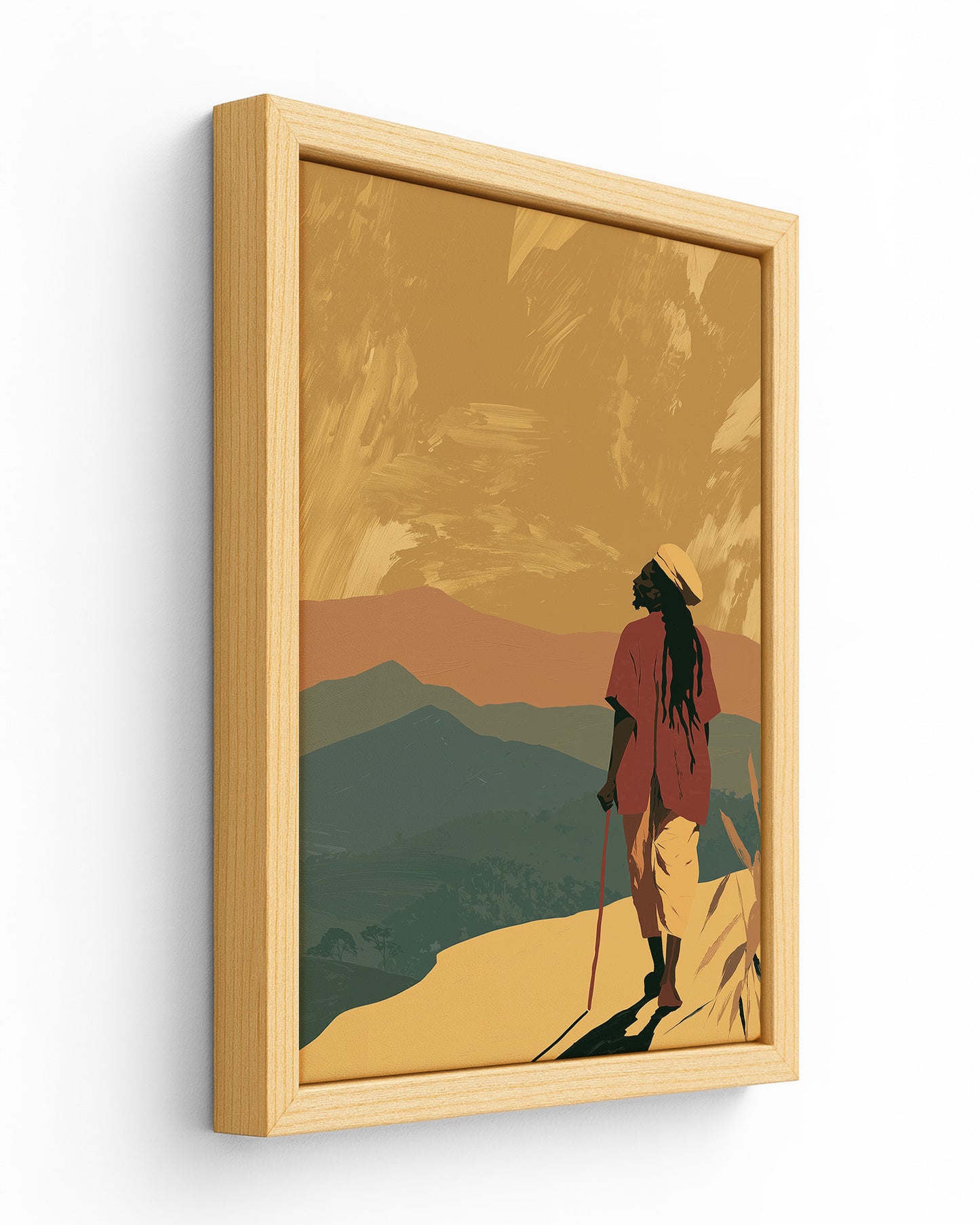 To the Hills - Wood Framed Canvas