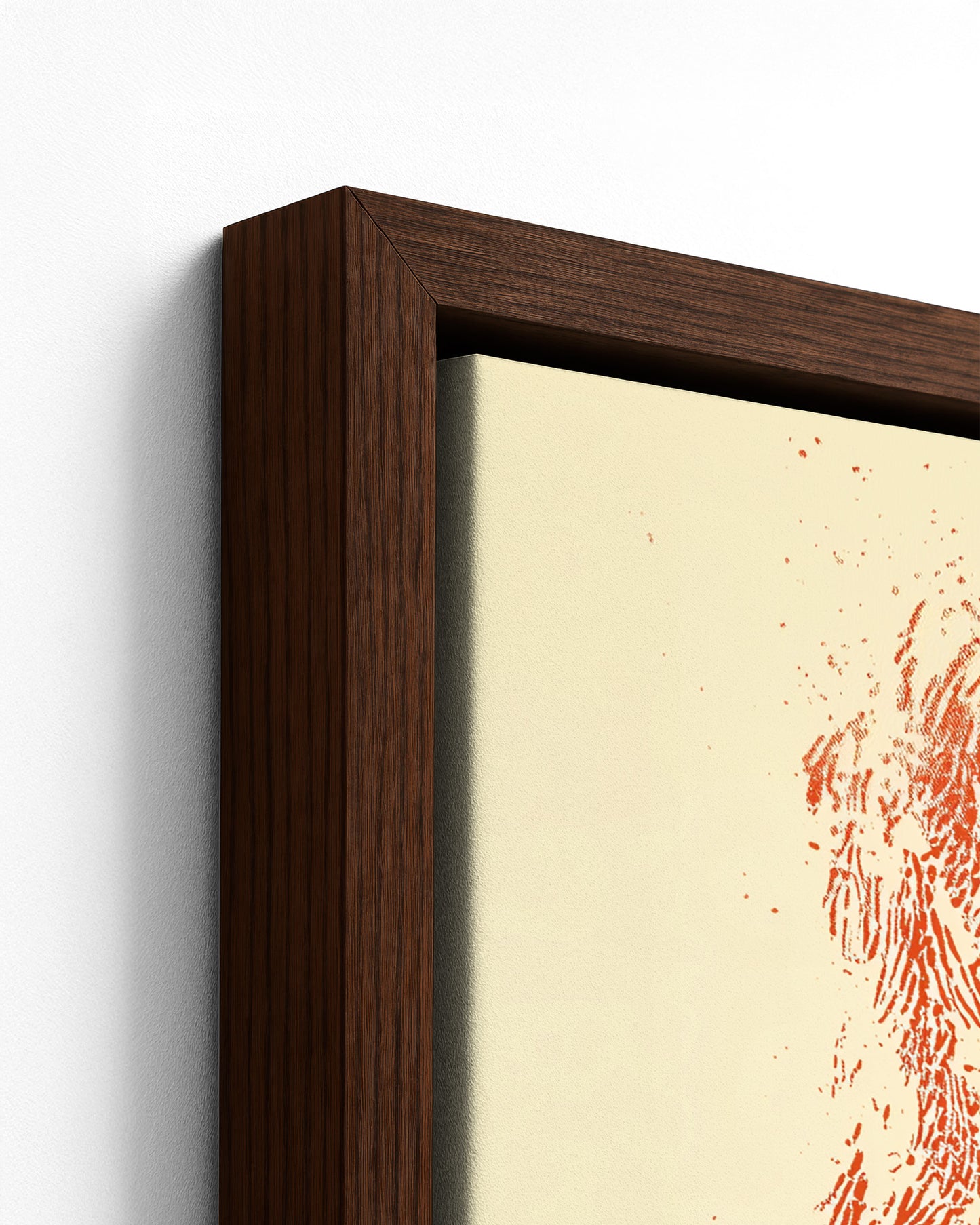 The Dutch Pot - Dark Wood Framed Canvas Detail