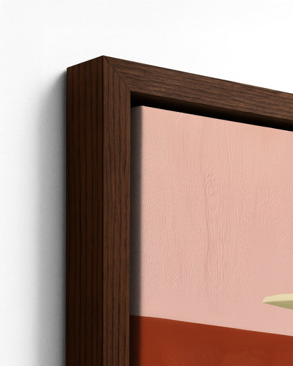 In Their Finest - Dark Wood Framed Canvas Detail
