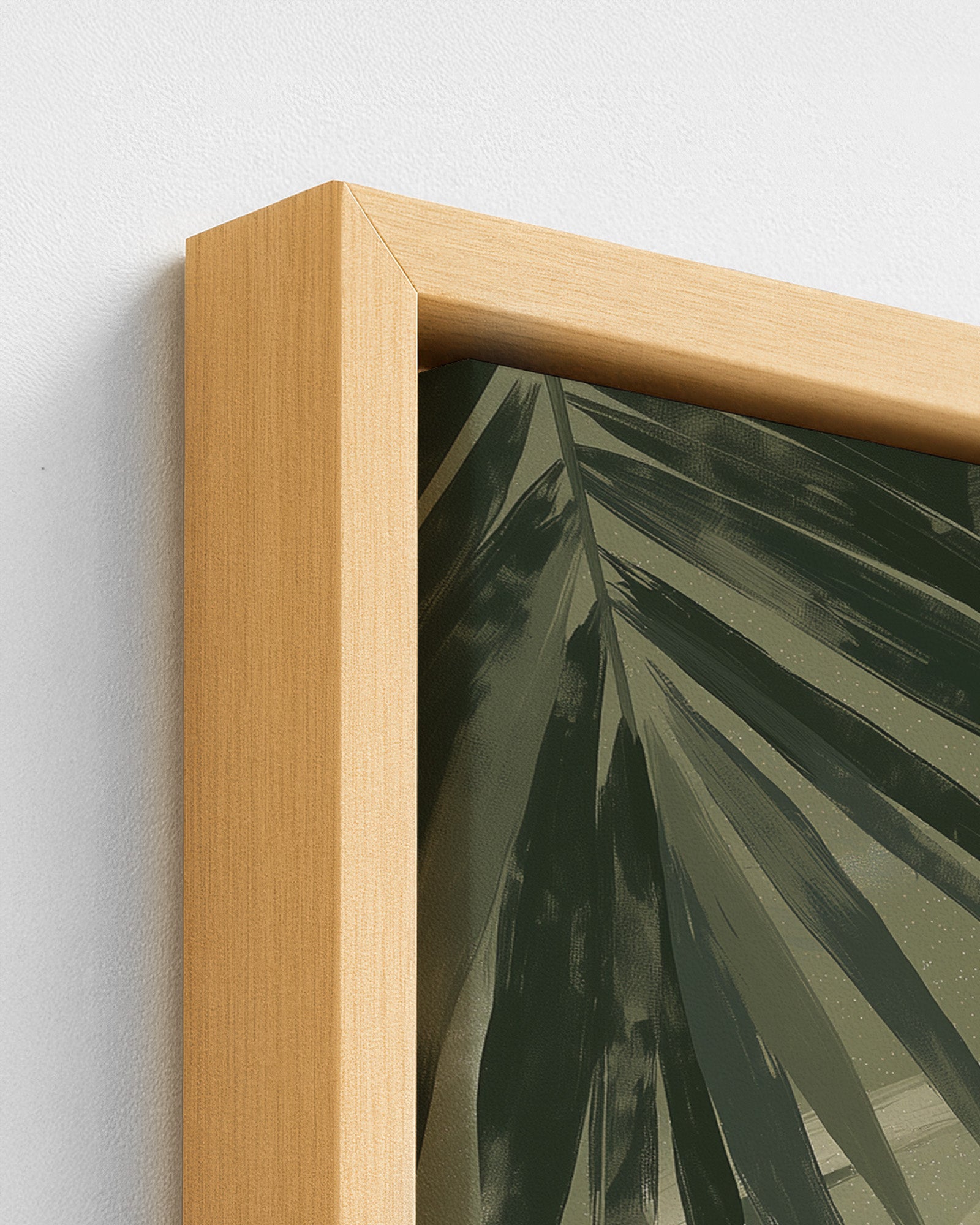 Island Ease - Wood Framed Canvas Detail