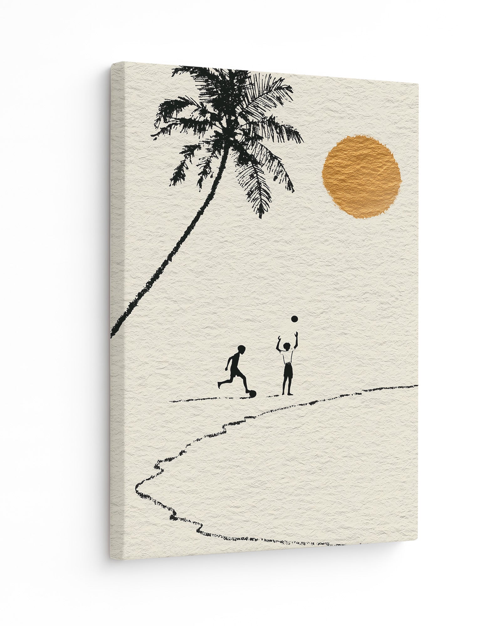 Barefoot Football - Slim Canvas