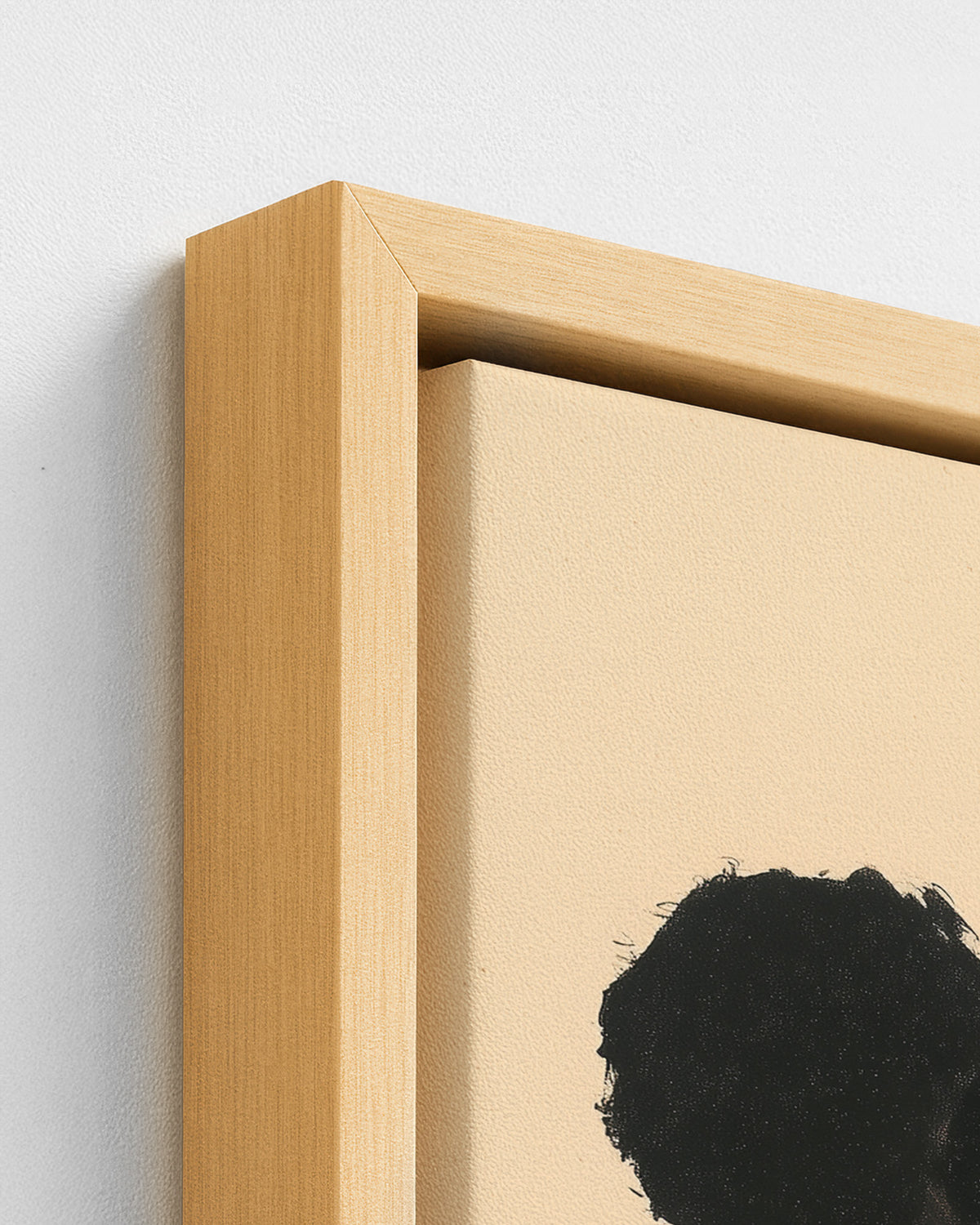 Three in a Row - Wood Framed Canvas Detail