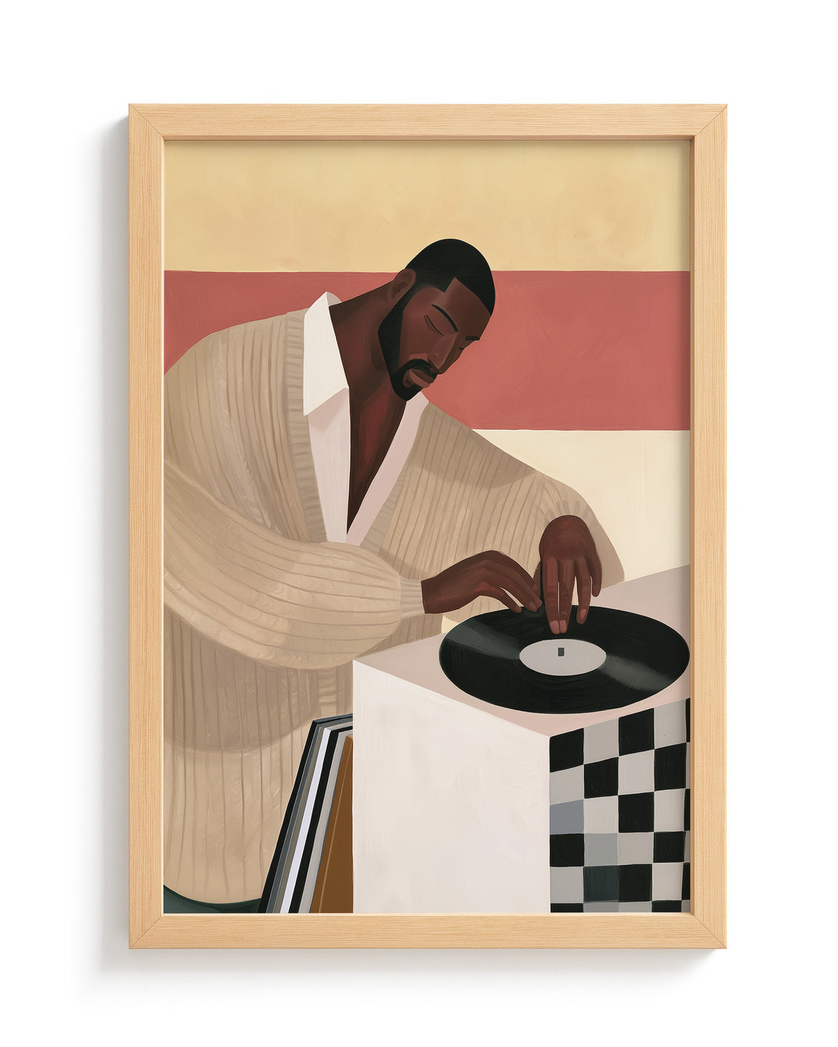 Drop the Needle - Wood Frame
