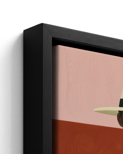 In Their Finest - Black Framed Canvas Detail
