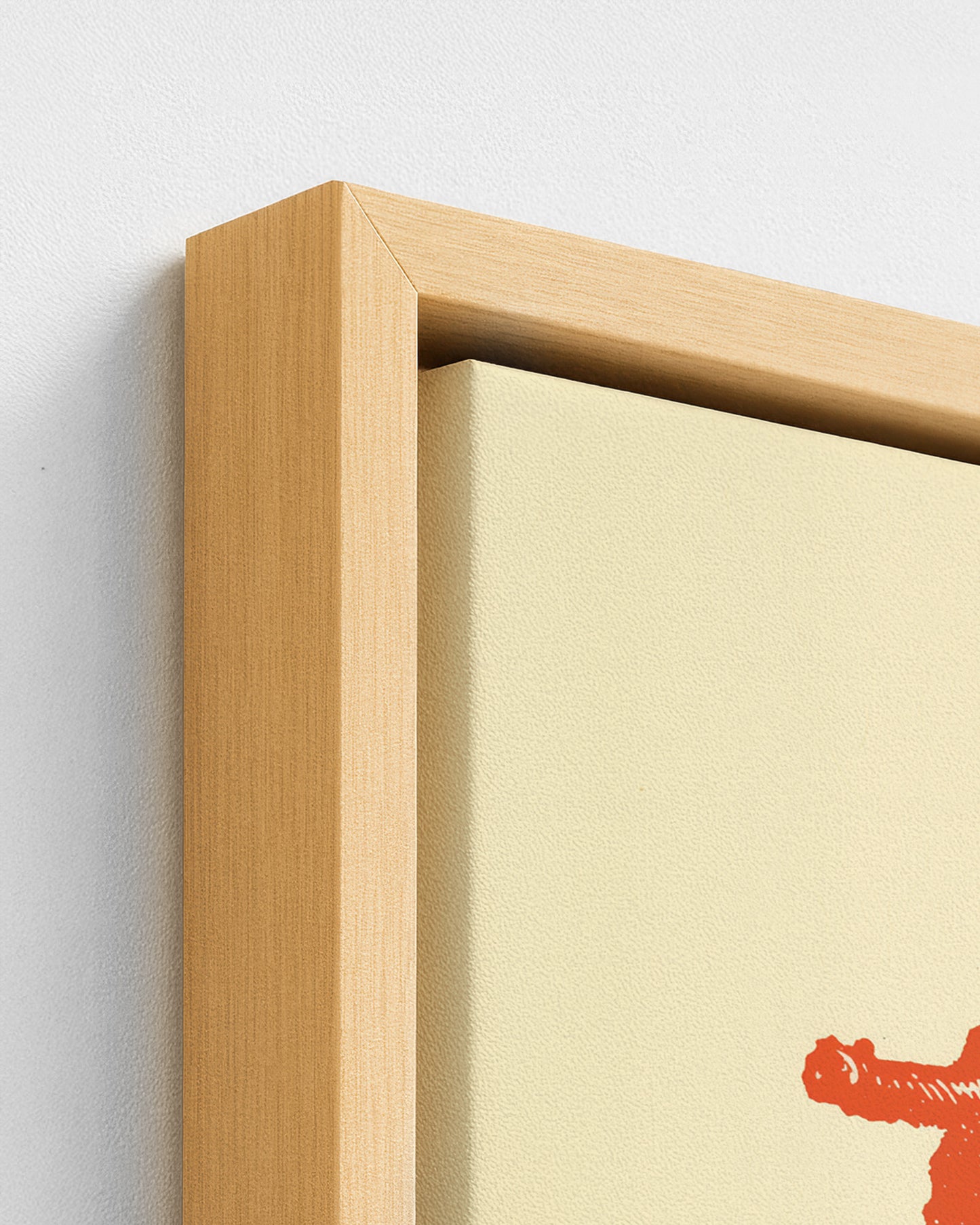 Cane Cutter - Wood Framed Canvas Detail