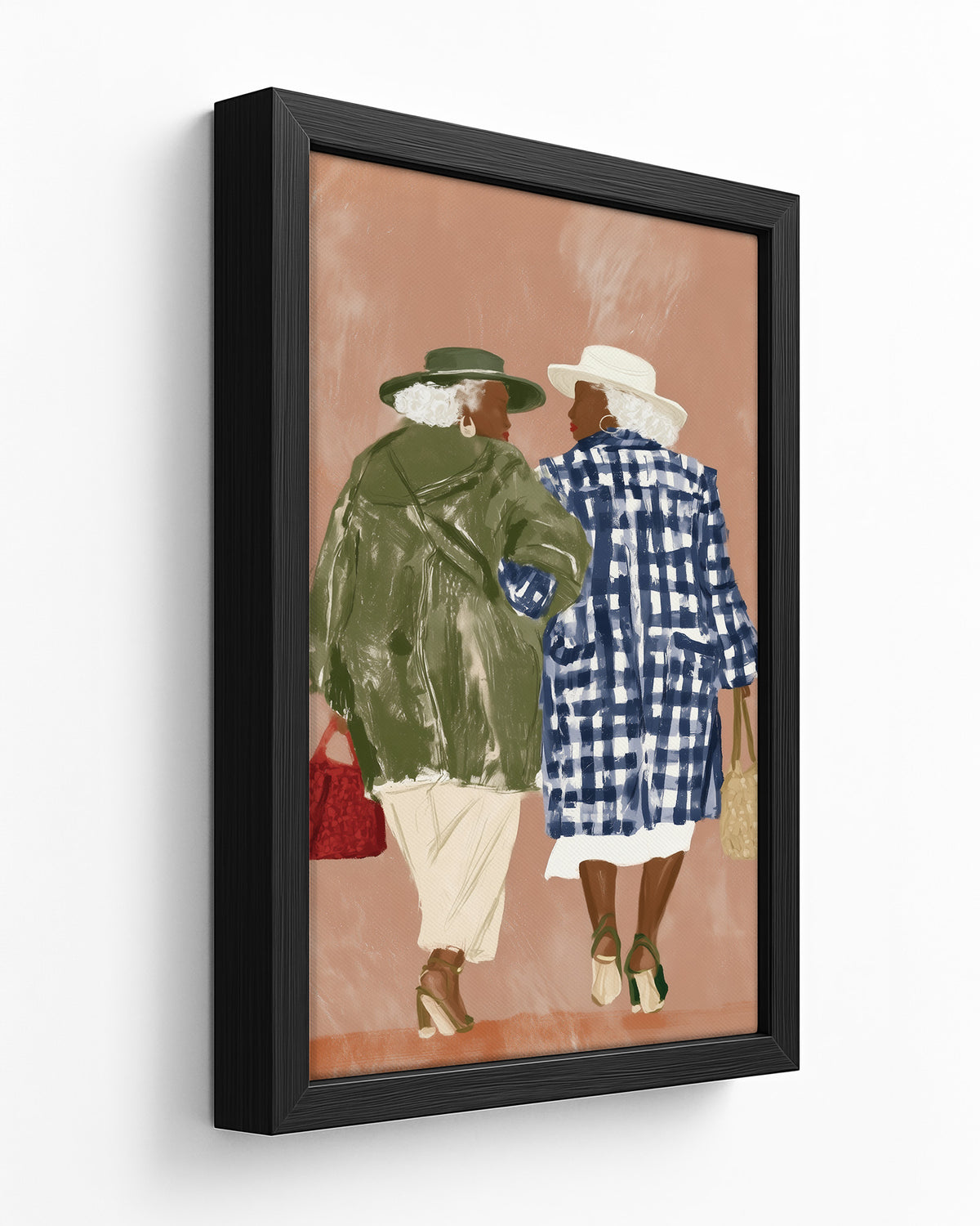 Grandma's Footsteps - Black Framed Canvas