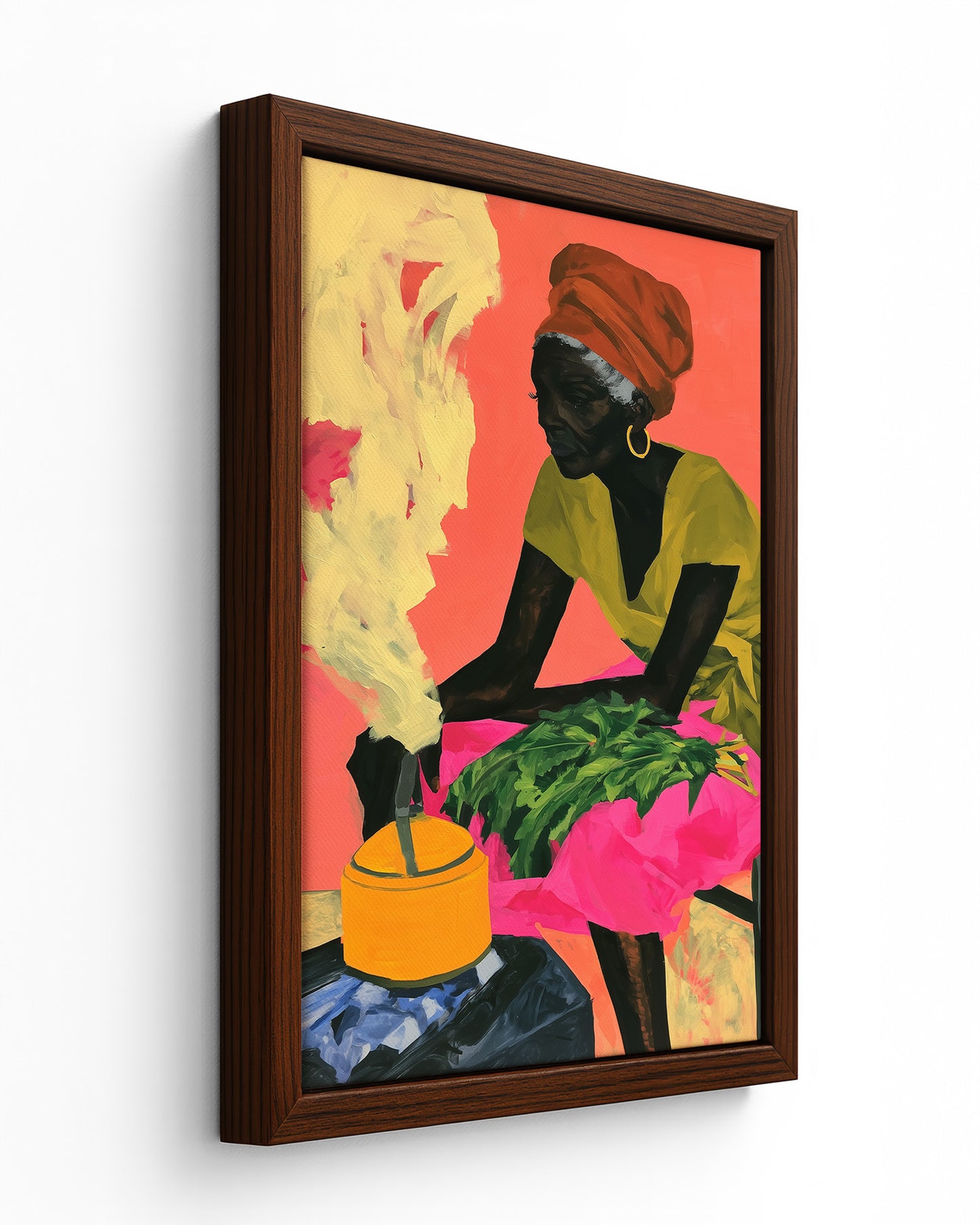 Morning Kettle - Black Framed Canvas