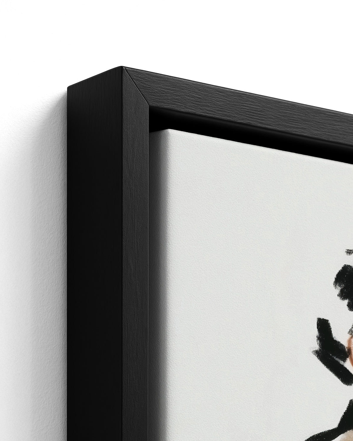 Full Voice - Black Framed Canvas Detail