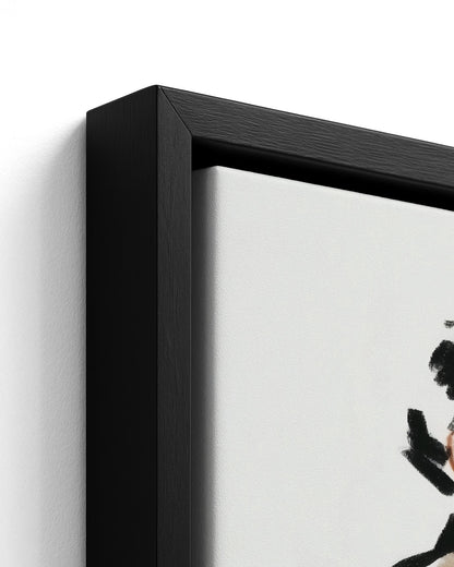 Full Voice - Black Framed Canvas Detail