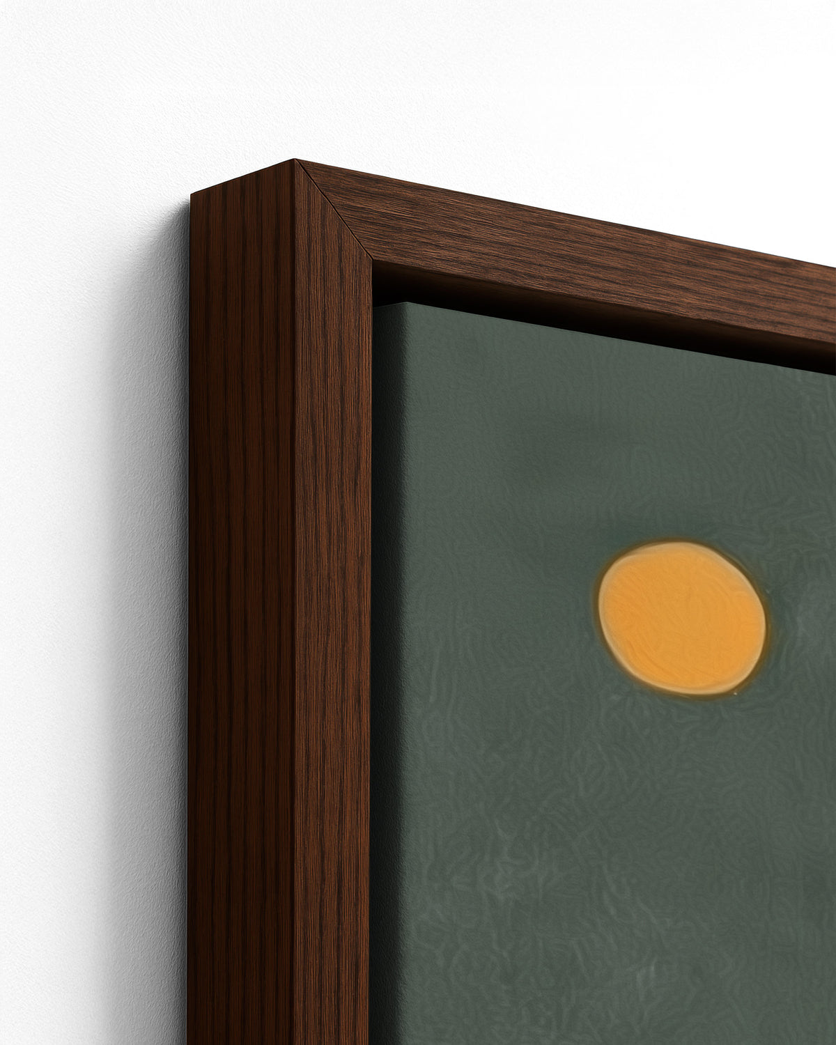 Front Steps - Dark Wood Framed Canvas Detail