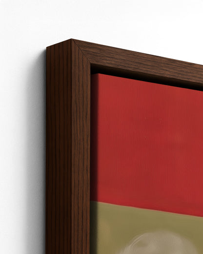 A Pinch of Salt - Dark Wood Framed Canvas Detail
