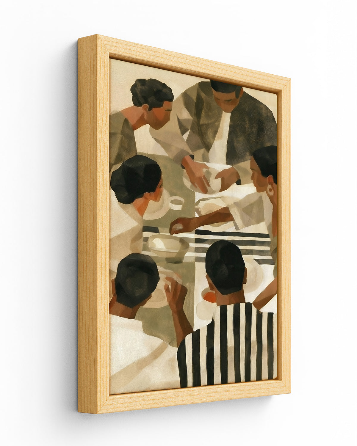 Sunday Spread - Wood Framed Canvas