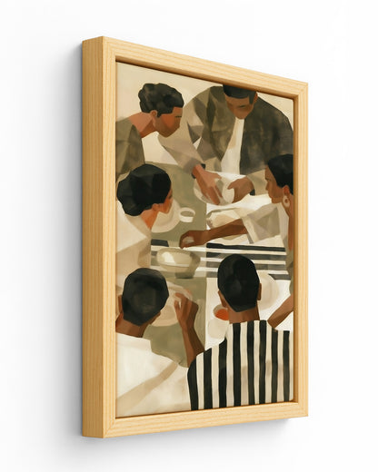 Sunday Spread - Wood Framed Canvas