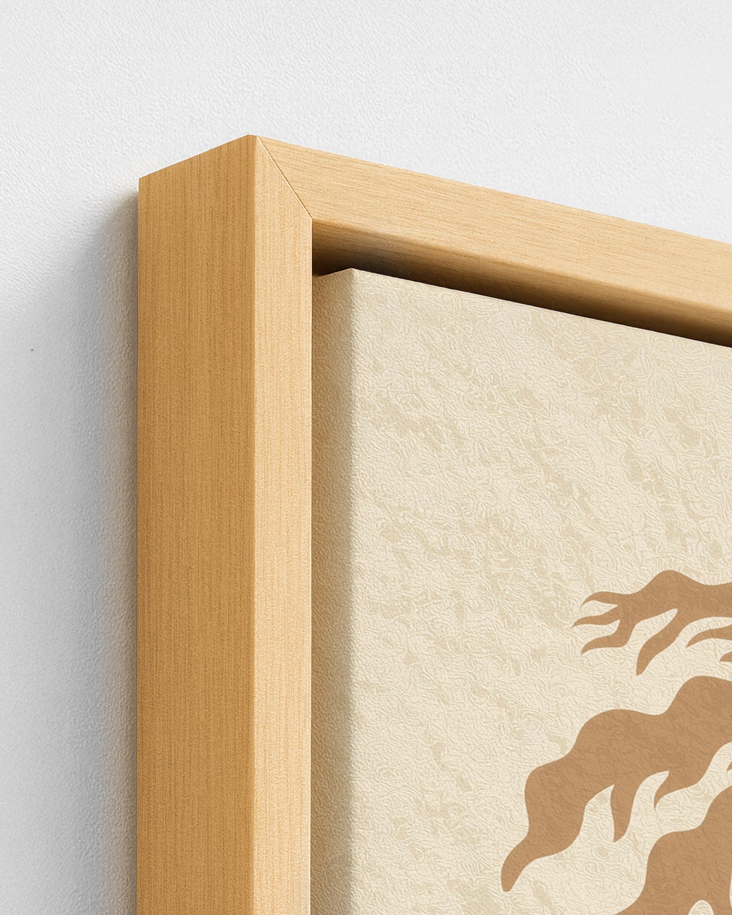 Higher Heights - Wood Framed Canvas Detail