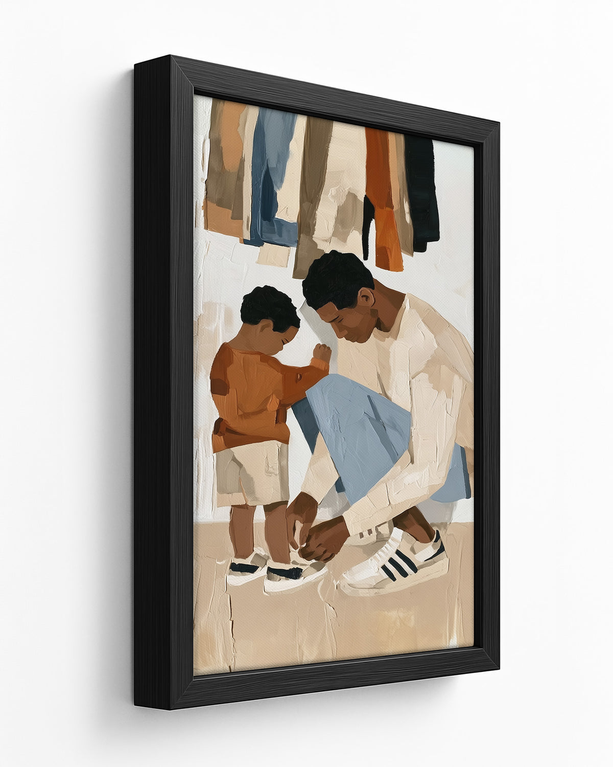 Laces - Black Framed Canvas