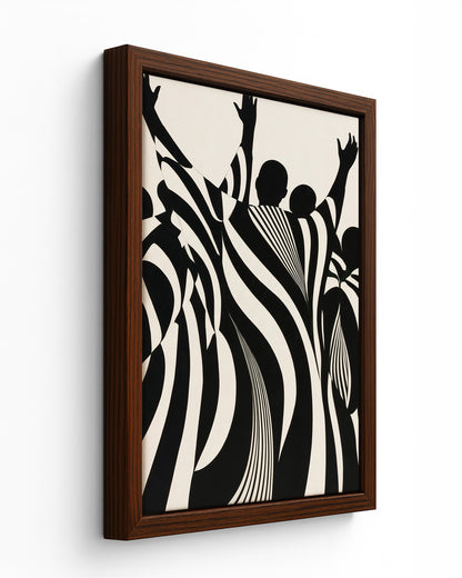 Praise Break - Dark Wood Framed Canvas