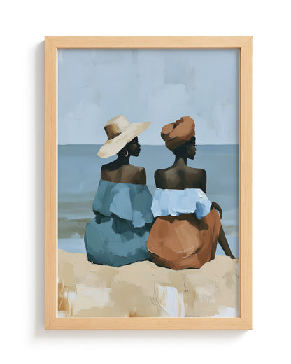 Sister Sea - Wood Frame