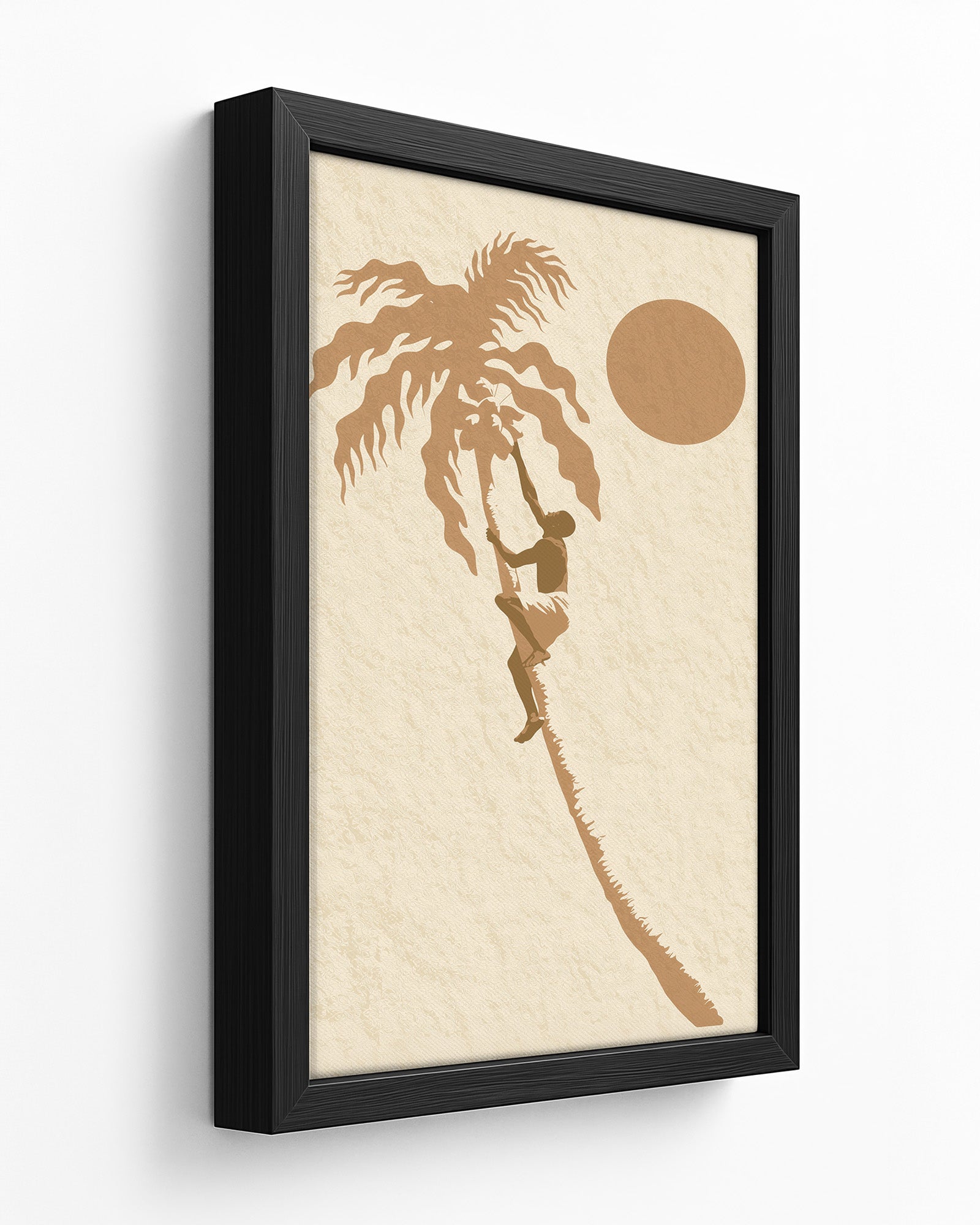 Higher Heights - Dark Wood Framed Canvas