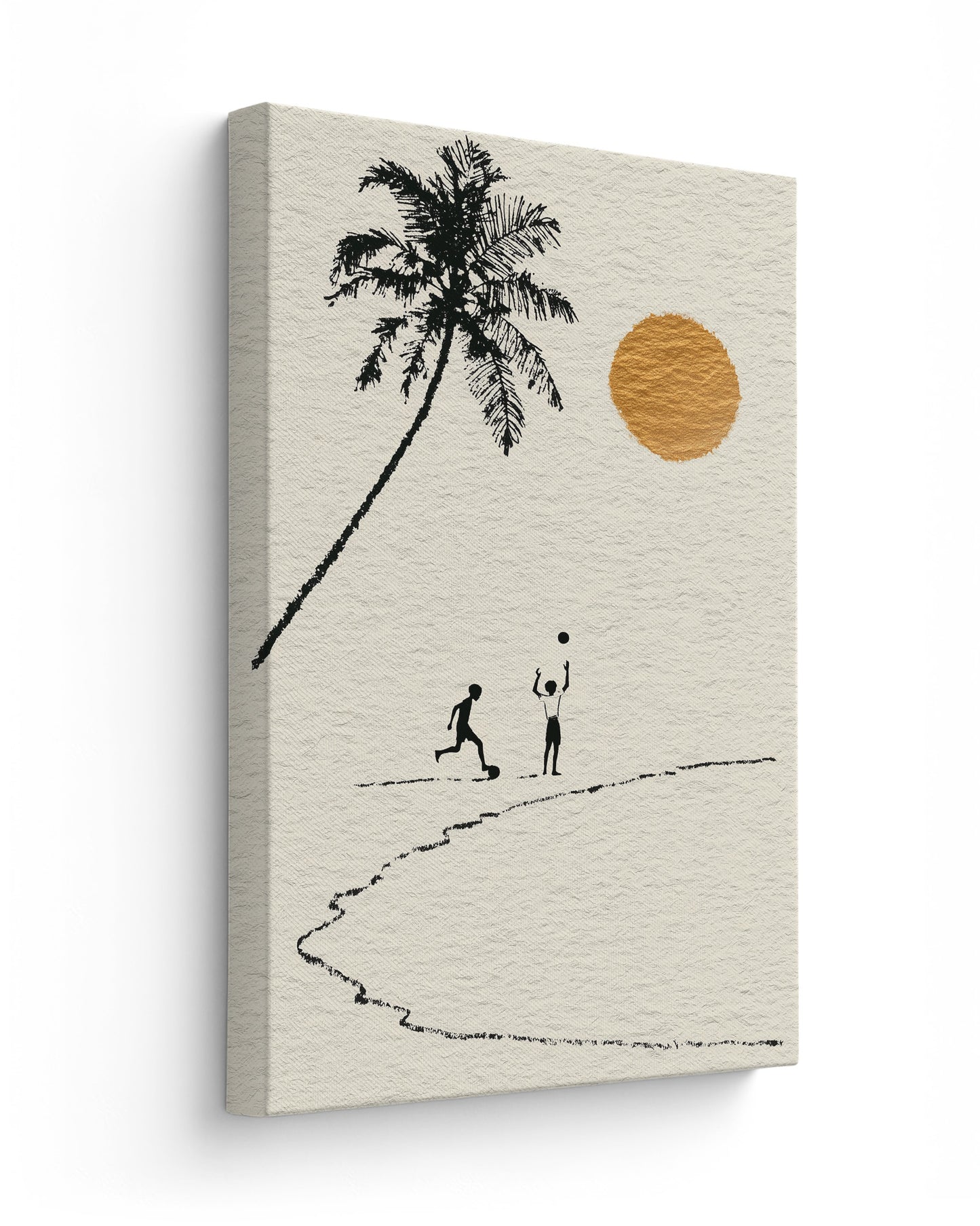 Barefoot Football - Thick Canvas