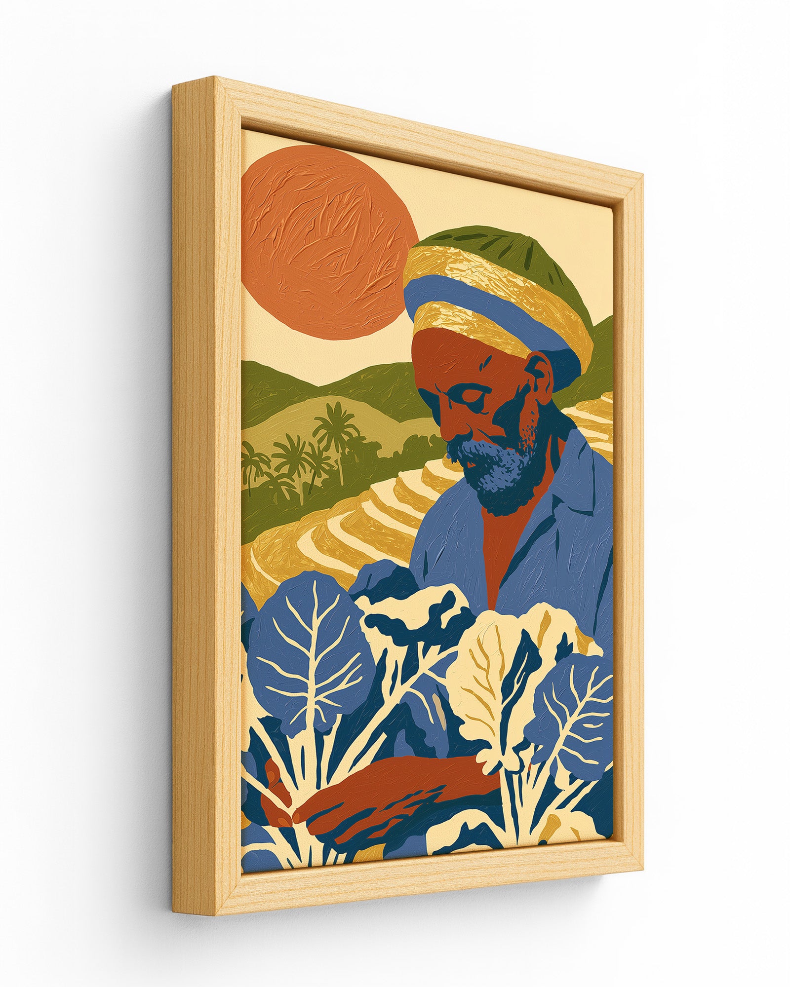 Callaloo Morning - Wood Framed Canvas