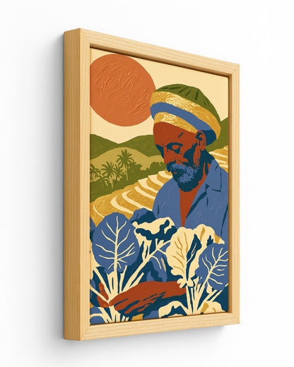 Callaloo Morning - Wood Framed Canvas