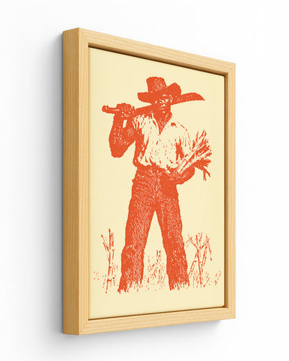 Cane Cutter - Wood Framed Canvas