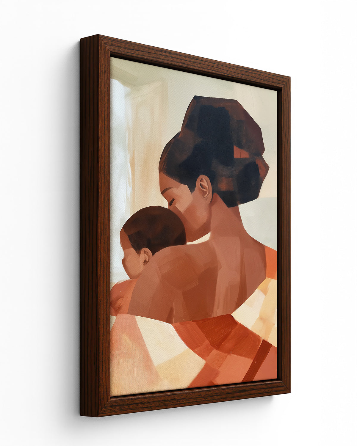 Held - Dark Wood Framed Canvas