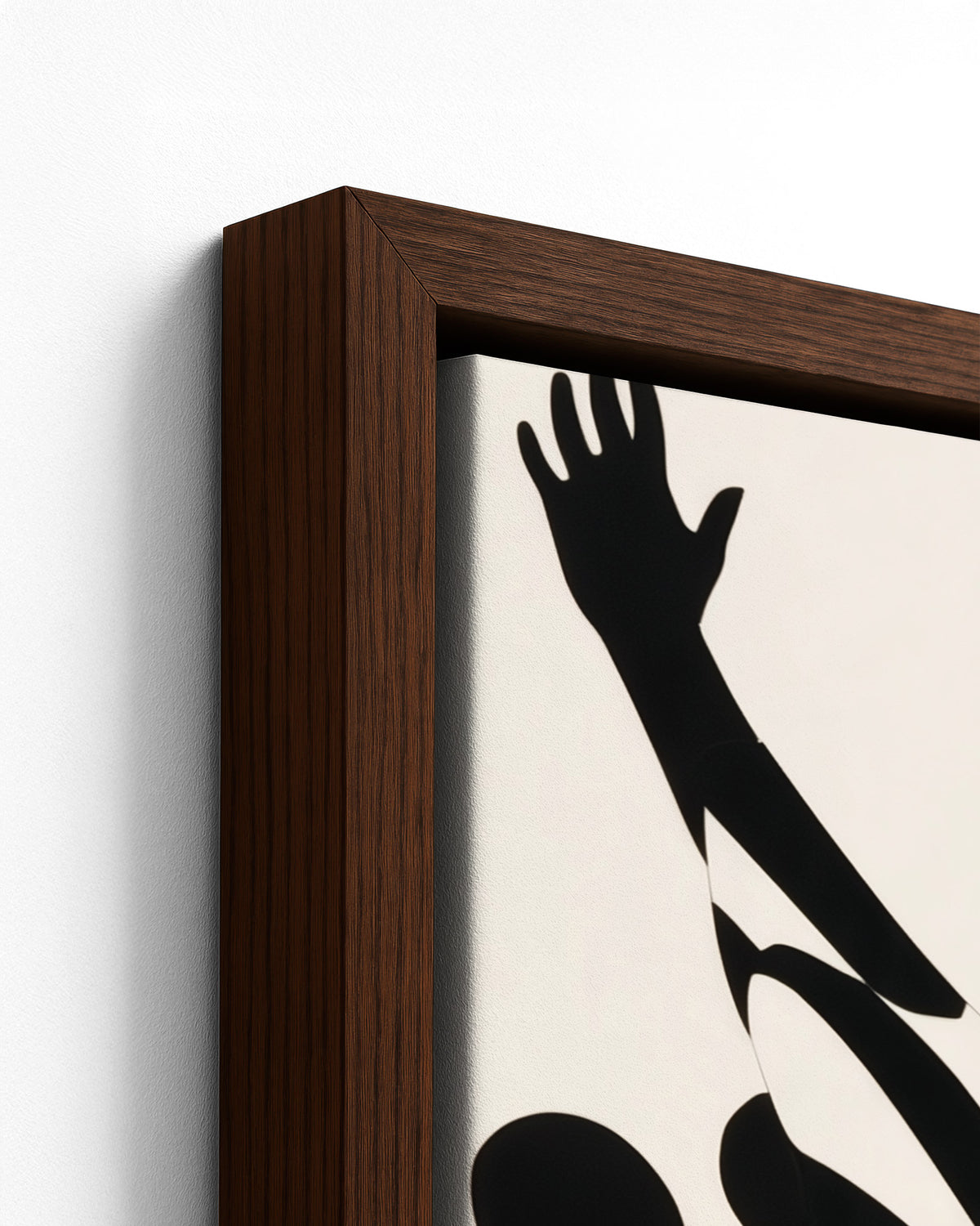 Praise Break - Dark Wood Framed Canvas Detail