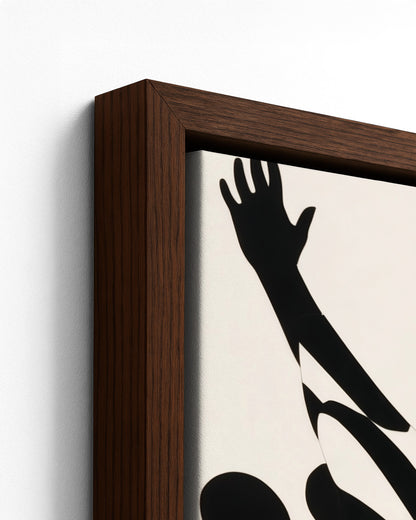 Praise Break - Dark Wood Framed Canvas Detail