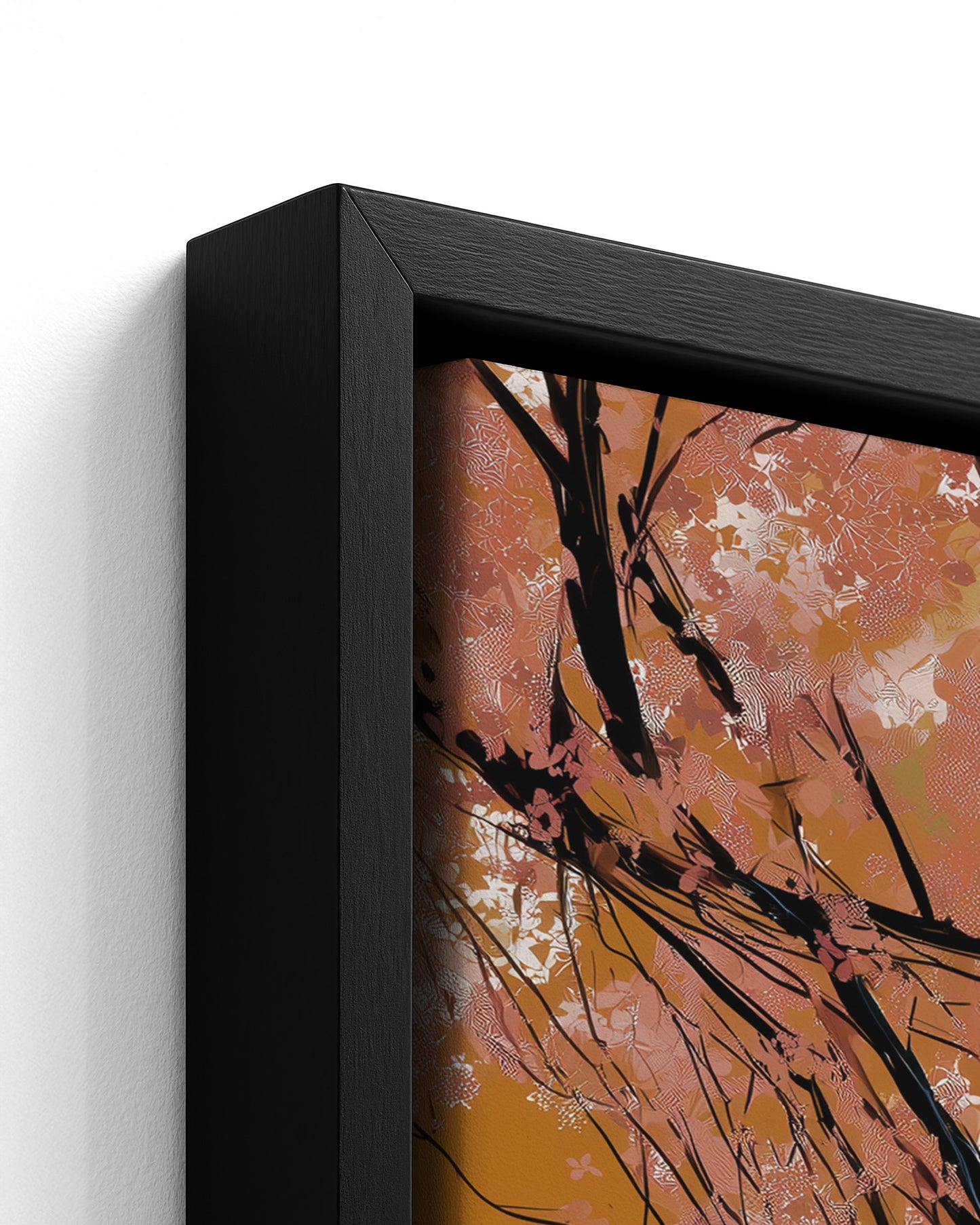 Lignum Vitae - Black Framed Canvas Detail