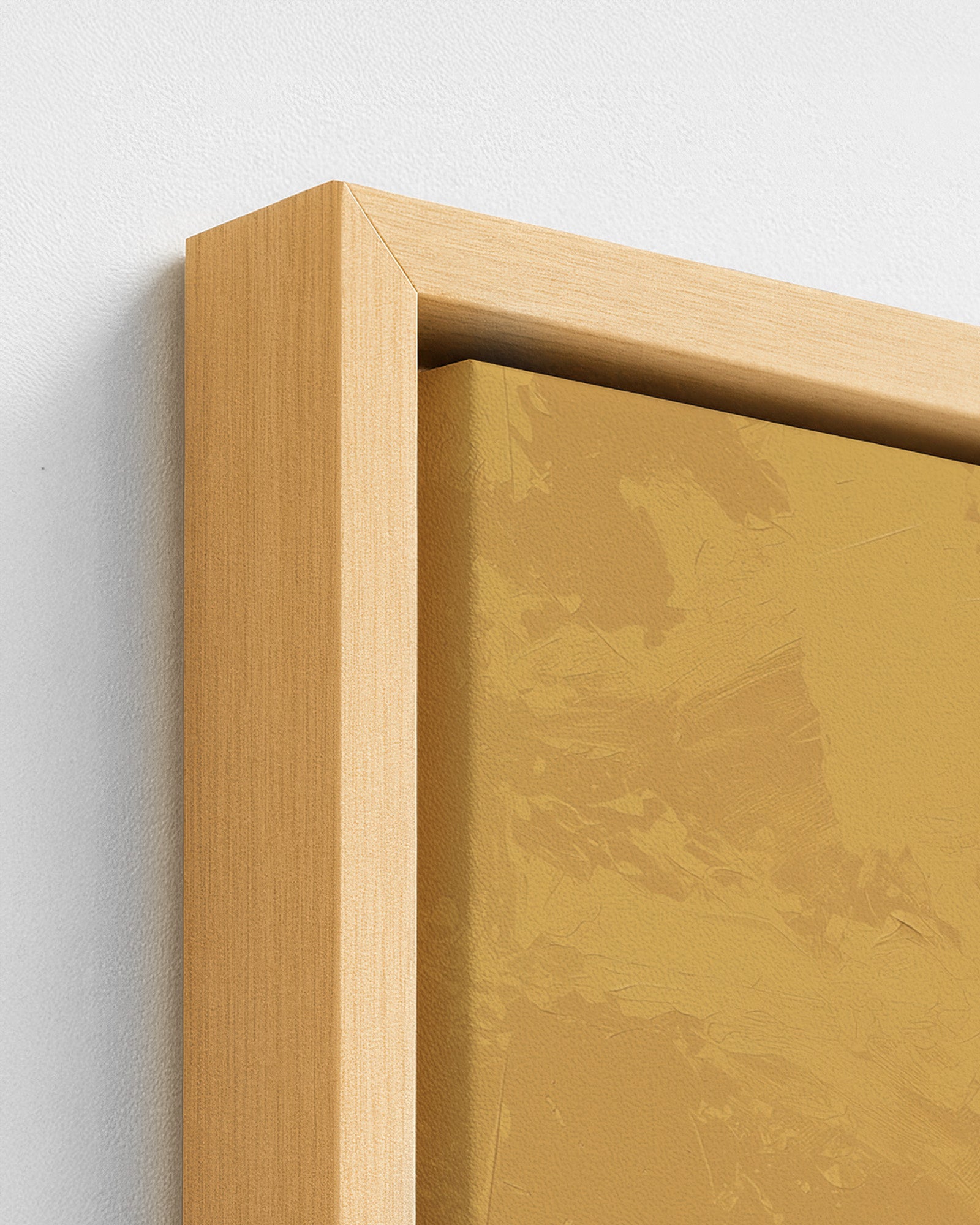 Sunday Walk - Wood Framed Canvas Detail