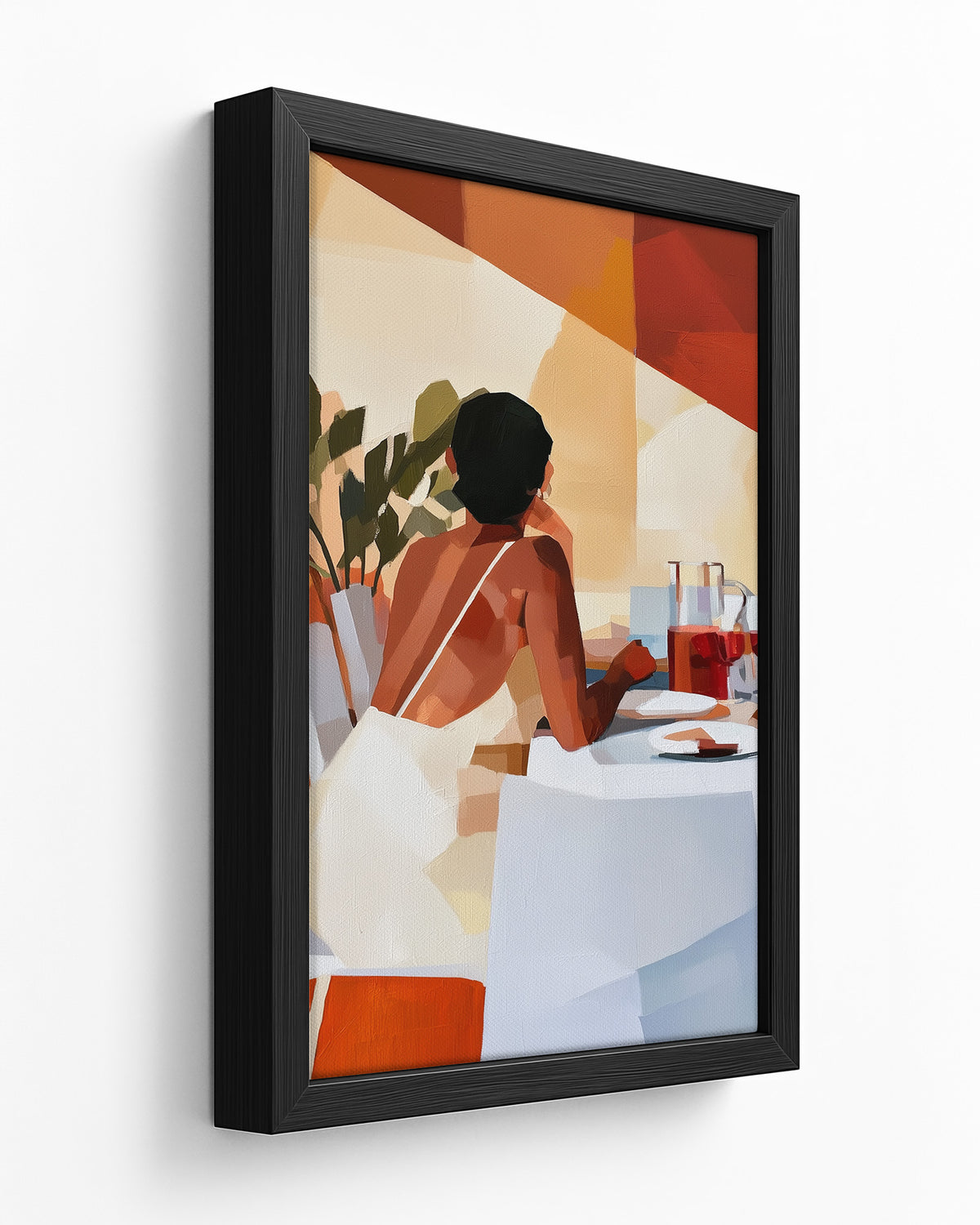 Her Turn - Black Framed Canvas