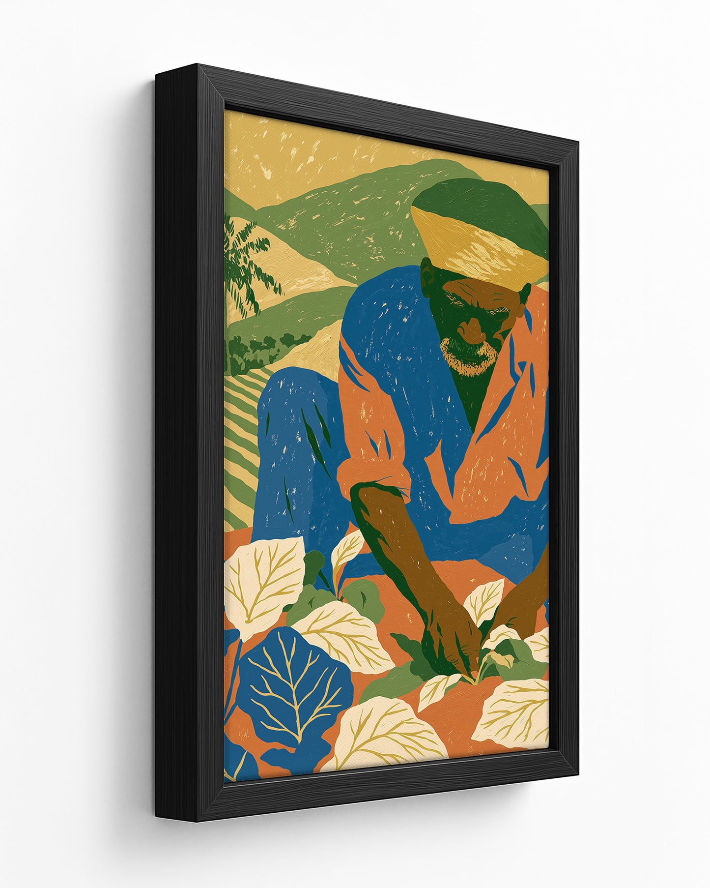 Provision Ground - Dark Wood Framed Canvas