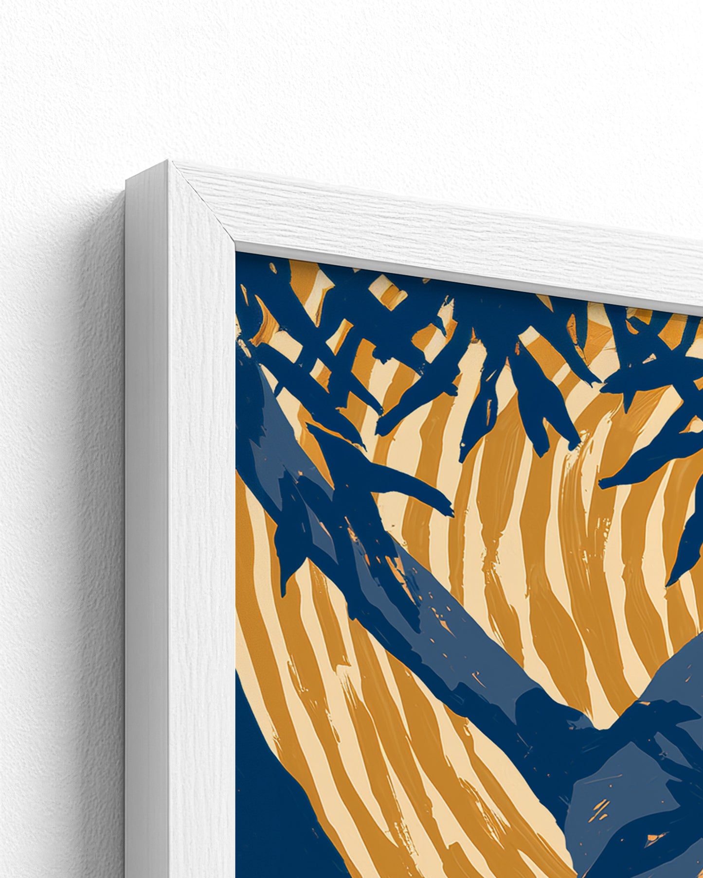 The Drummer - White Frame