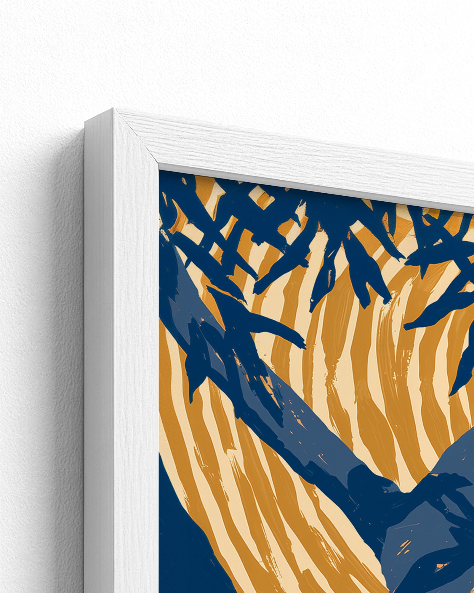 The Drummer - White Frame