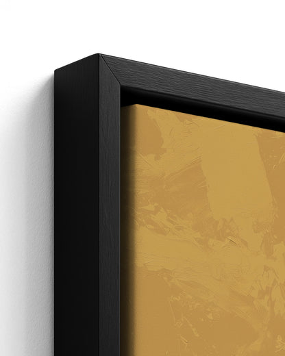 Sunday Walk - Black Framed Canvas Detail