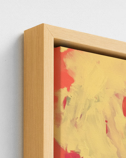 Morning Kettle - Wood Framed Canvas Detail