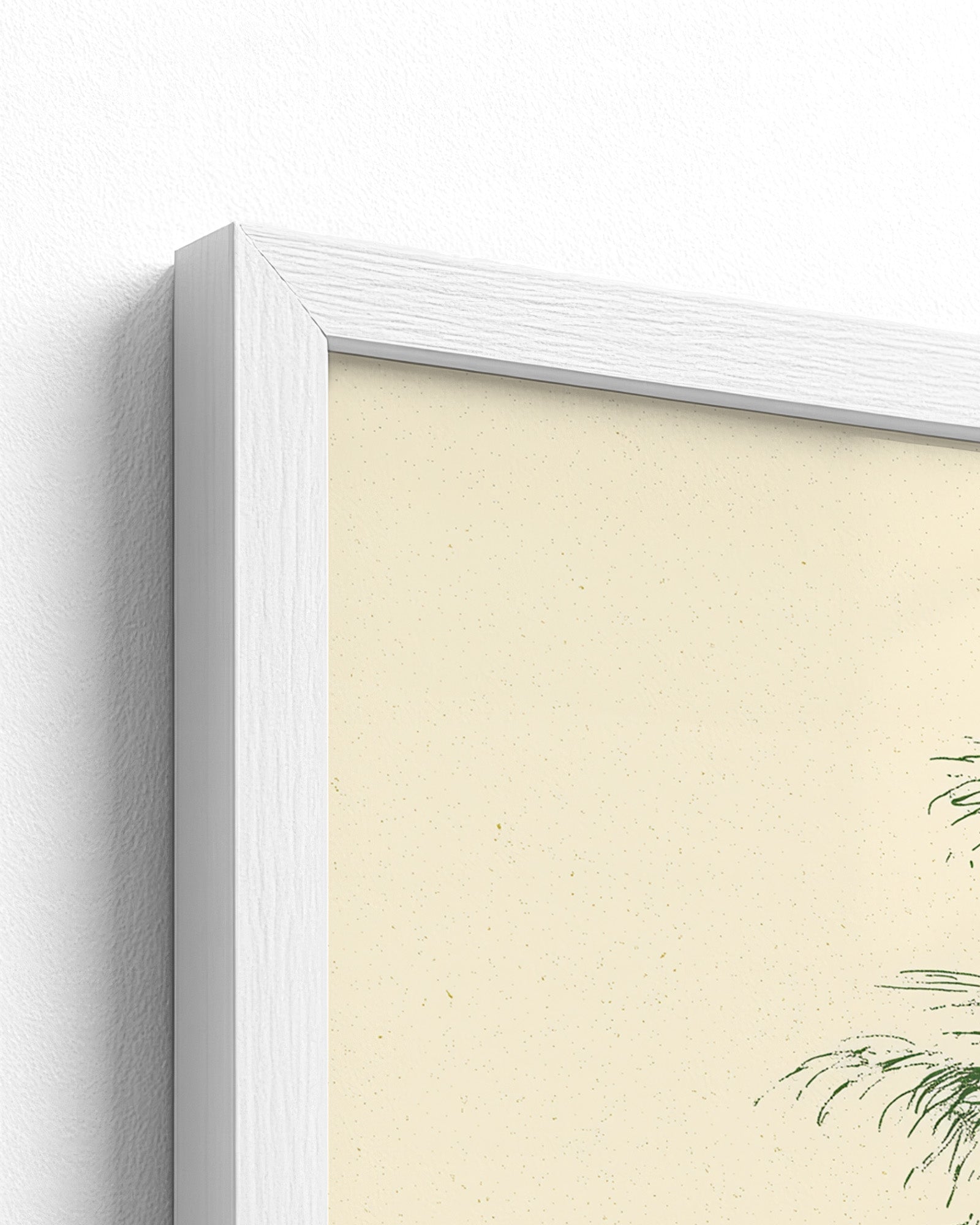 The Coconut Palm - White Frame