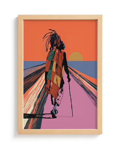 The Long Road Home - Wood Frame