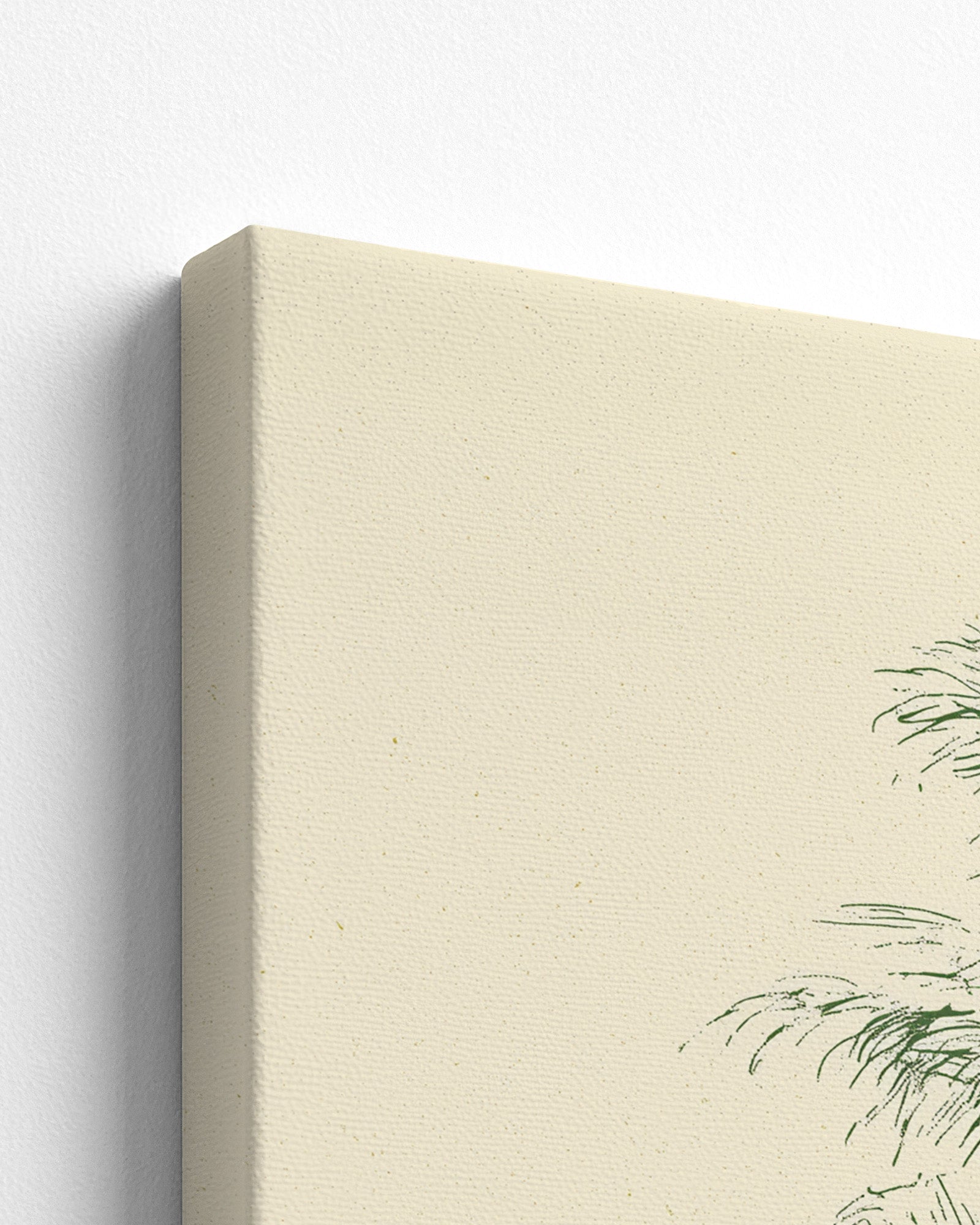 The Coconut Palm - Thick Canvas Detail