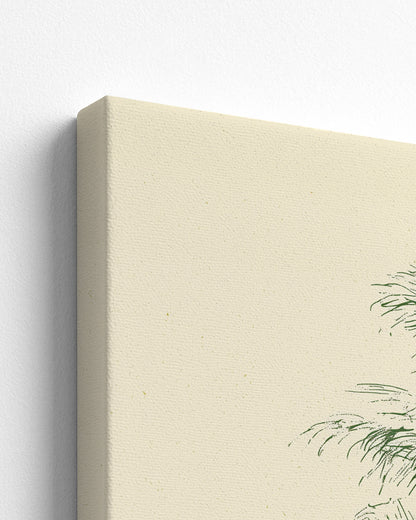 The Coconut Palm - Thick Canvas Detail