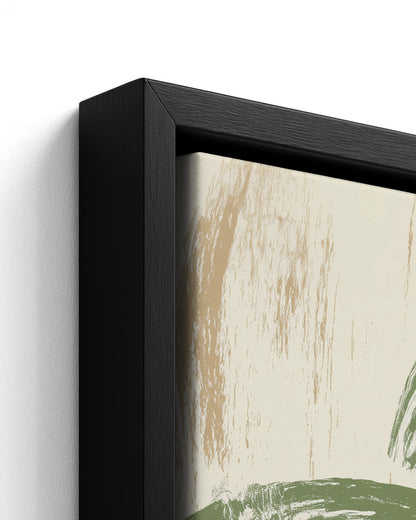 Quiet Hour - Black Framed Canvas Detail