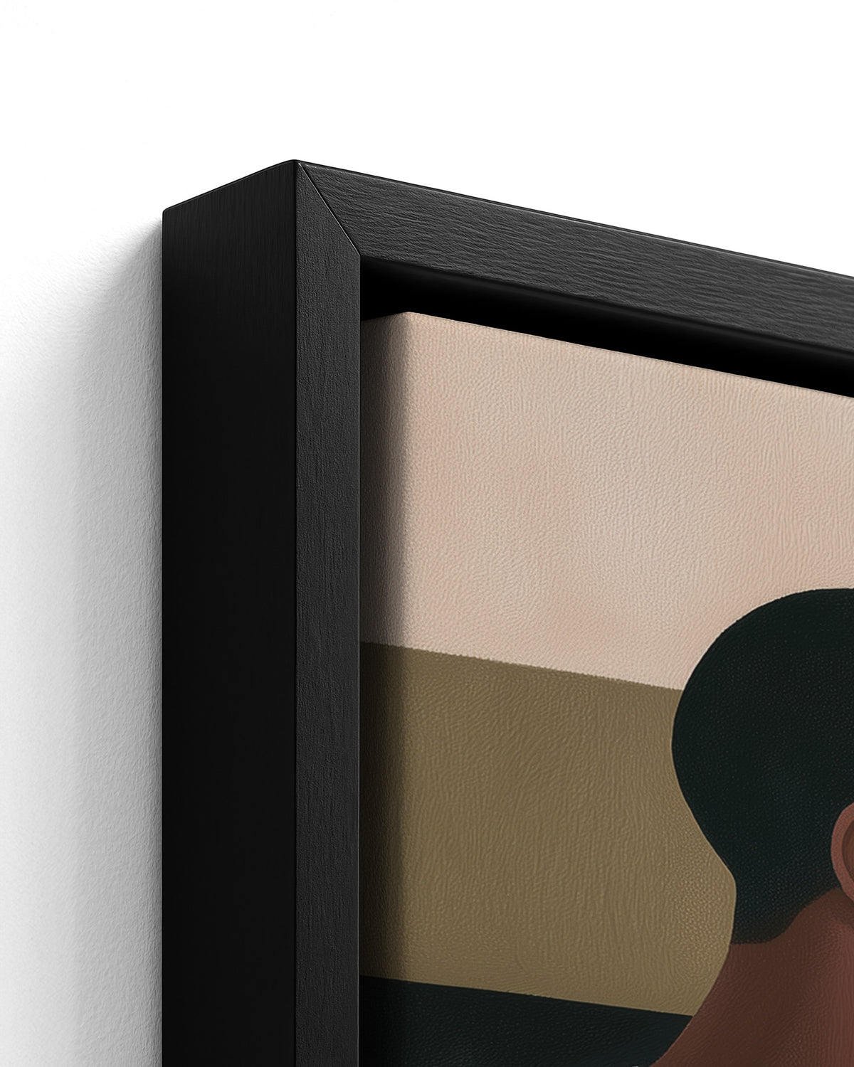 Rest Easy - Black Framed Canvas Detail