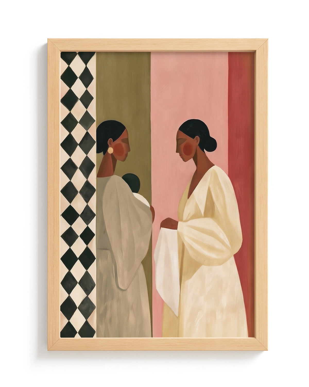 Woman to Woman - Wood Frame