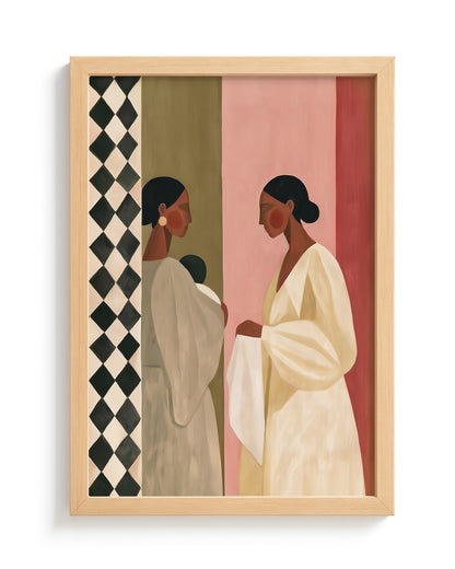 Woman to Woman - Wood Frame