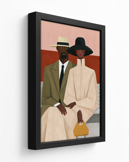 In Their Finest - Black Framed Canvas