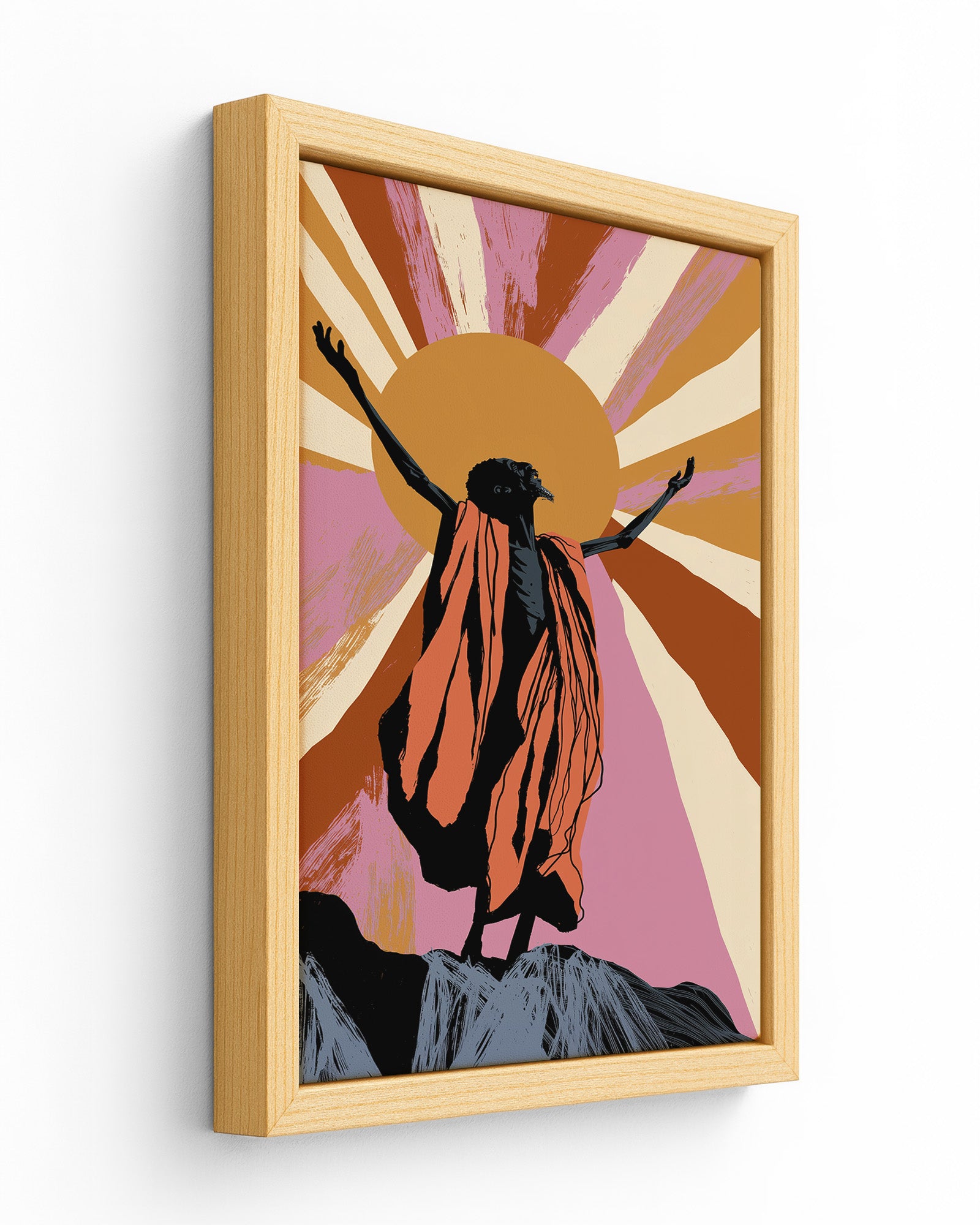 Give Thanks - Wood Framed Canvas
