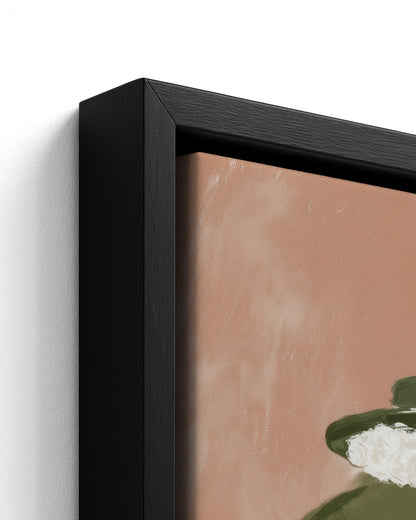 Grandma's Footsteps - Black Framed Canvas Detail